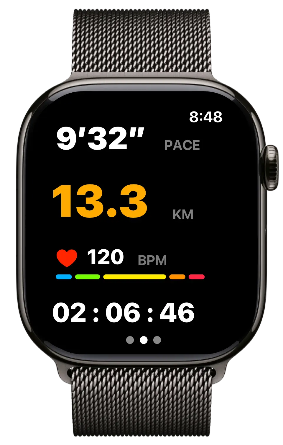 Live metrics on Apple Watch